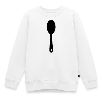 Cuillère de cuisson Cuillère de cuisson Icône Cadeau blanc - Sweat Premium enfant bio - blanc - Devant - AI Model Kid Male (0cm)