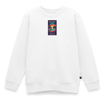 Jalisco Mexiko Palmen Design - Kinder Premium Organic Sweatshirt - Weiß - Vorne - AI Model Kid Male (0cm)