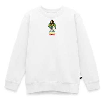 Jamaika Löwen Reggae Musik - Kinder Premium Organic Sweatshirt - Weiß - Vorne - AI Model Kid Male (0cm)