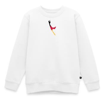 Sylt Puzzle - schwarz rot gold - Kinder Premium Organic Sweatshirt - Weiß - Vorne - AI Model Kid Male (0cm)