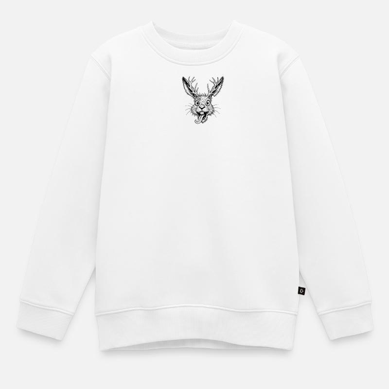 Raurackl - Sweat Premium enfant bio - blanc