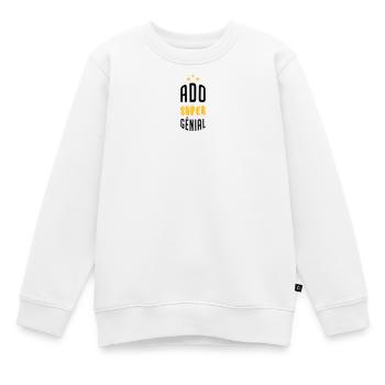 adolescent / enfant / ado / adolescente - Sweat Premium enfant bio - blanc - Devant - AI Model Kid Male (0cm)