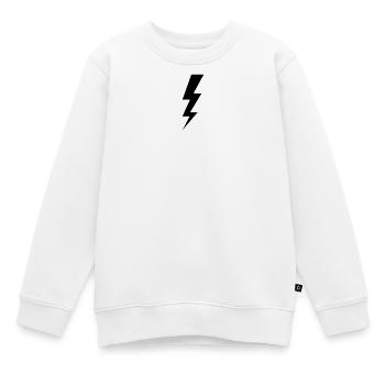 Blitz und Gewitter – Energie & Hochspannung Design - Kinder Premium Organic Sweatshirt - Weiß - Vorne - AI Model Kid Male (0cm)