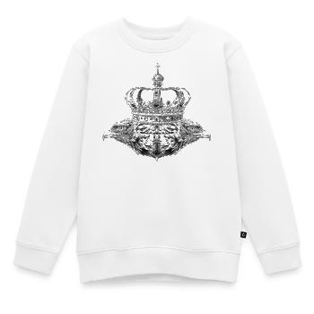 Double eagle - Sweat Premium enfant bio - blanc - Devant - AI Model Kid Male (0cm)