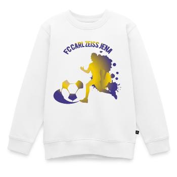 FC Carl Zeiss Jena - Sweat Premium enfant bio - blanc - Devant - AI Model Kid Male (0cm)