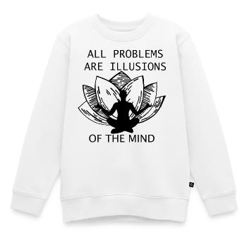 Yoga - Sweat Premium enfant bio - blanc - Devant - AI Model Kid Male (0cm)