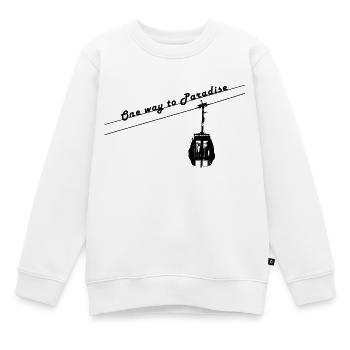 Ski Snowboard Skifahrern Skispringer Geschenk - Kinder Premium Organic Sweatshirt - Weiß - Vorne - AI Model Kid Male (0cm)