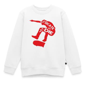 Patiner ou mourir - Sweat Premium enfant bio - blanc - Devant - AI Model Kid Male (0cm)