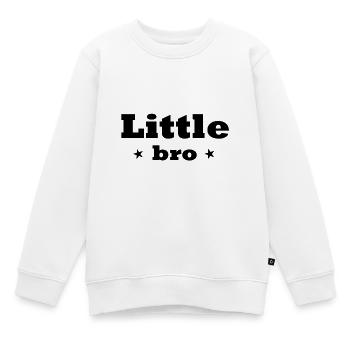 Petit frère - Sweat Premium enfant bio - blanc - Devant - AI Model Kid Male (0cm)