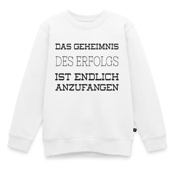 Erfolg - Kinder Premium Organic Sweatshirt - Weiß - Vorne - AI Model Kid Male (0cm)