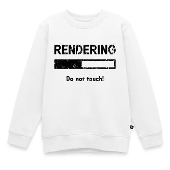 Editeur de vidéo - Sweat Premium enfant bio - blanc - Devant - AI Model Kid Male (0cm)