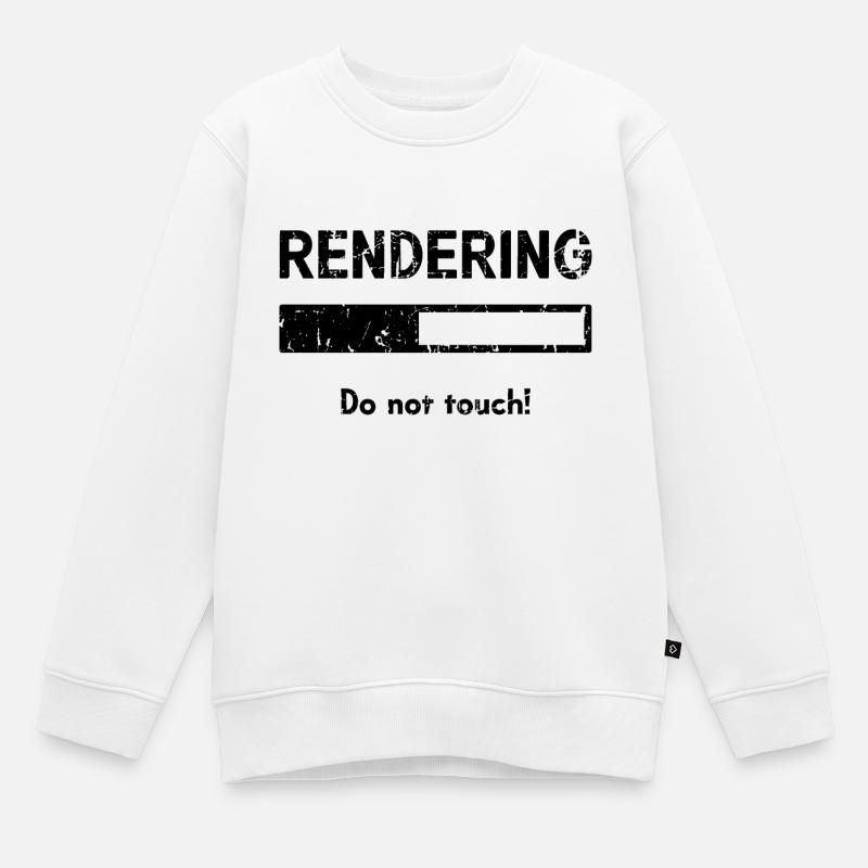 Videoeditor - Kinder Premium Organic Sweatshirt - Weiß