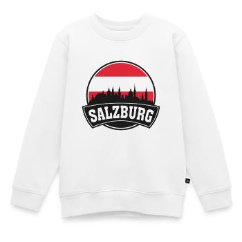 Salzbourg Autriche Skyline Travel Souvenir Autrichien - Sweat Premium enfant bio - blanc - Devant - AI Model Kid Male (0cm)