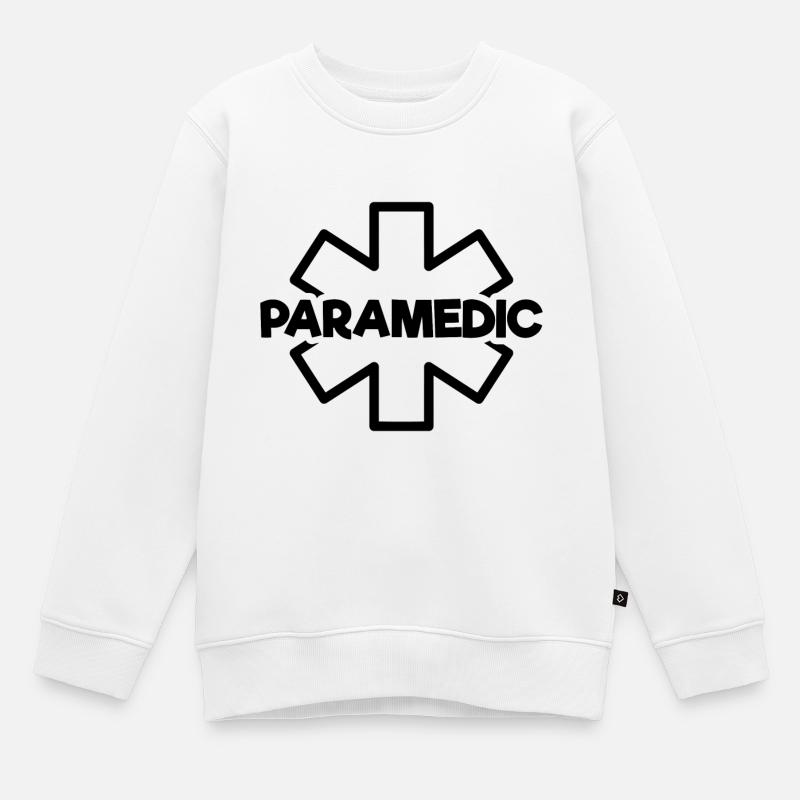 Cadeau drôle de devis paramédic pour infirmière EMT CNA - Sweat Premium enfant bio - blanc