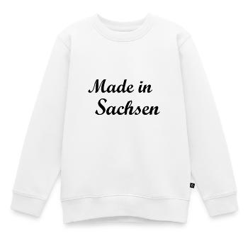 Sachsen - Kinder Premium Organic Sweatshirt - Weiß - Vorne - AI Model Kid Male (0cm)