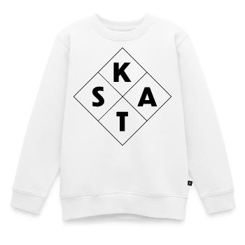 Skat - Sweat Premium enfant bio - blanc - Devant - AI Model Kid Male (0cm)