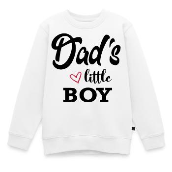 Bébé papa papa papa Petit Garçon Petit Garçon - Sweat Premium enfant bio - blanc - Devant - AI Model Kid Male (0cm)