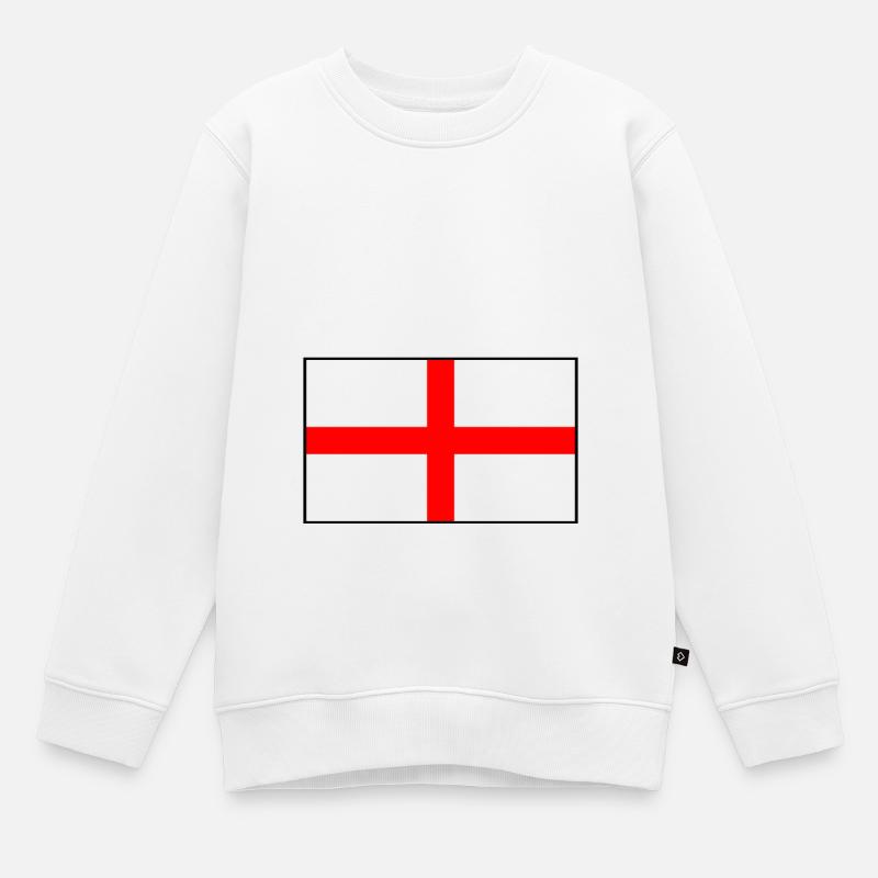 Indicateur d’Angleterre - Sweat Premium enfant bio - blanc