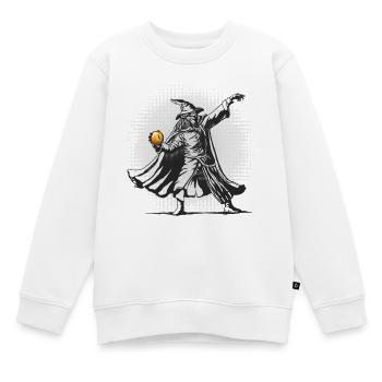 Le lanceur d’orbe - Sweat Premium enfant bio - blanc - Devant - AI Model Kid Male (0cm)