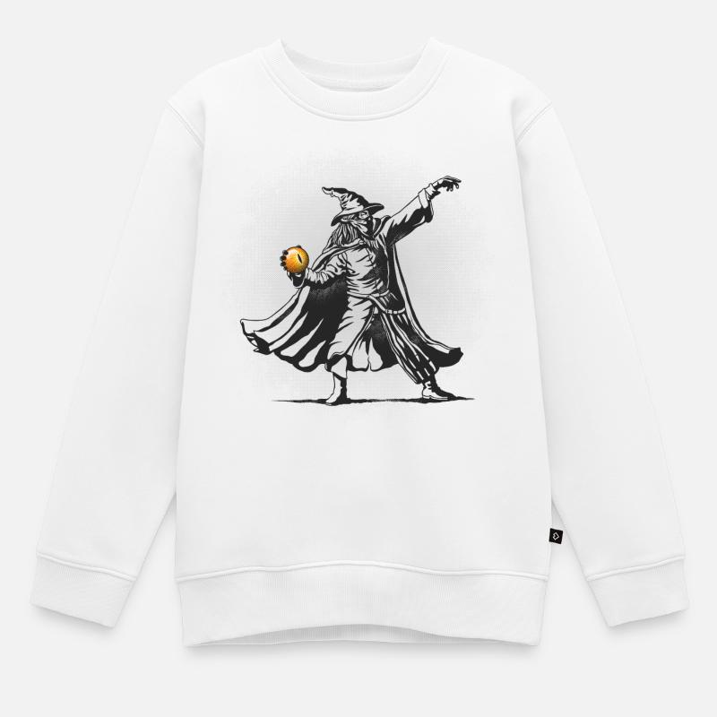 Le lanceur d’orbe - Sweat Premium enfant bio - blanc