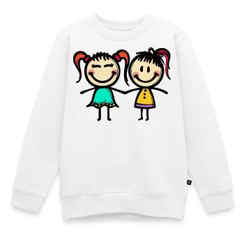 Kumpel Beste Freunde - Kinder Premium Organic Sweatshirt - Weiß - Vorne - AI Model Kid Male (0cm)