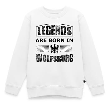 Wolfsburg Légendes - Sweat Premium enfant bio - blanc - Devant - AI Model Kid Male (0cm)
