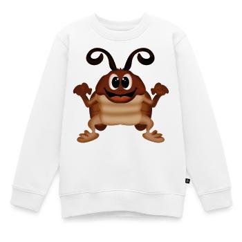 cafard cafard - Sweat Premium enfant bio - blanc - Devant - AI Model Kid Male (0cm)