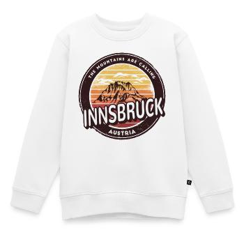 Innsbruck Österreich Berge Design - Kinder Premium Organic Sweatshirt - Weiß - Vorne - AI Model Kid Male (0cm)