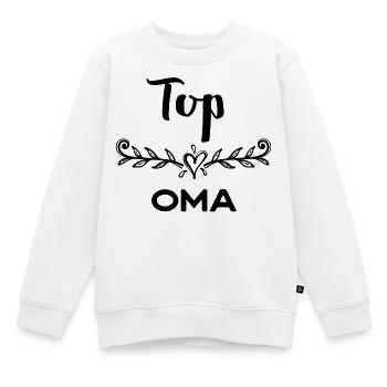 Oma Statement Großmutter Gratulation Superoma - Kinder Premium Organic Sweatshirt - Weiß - Vorne - AI Model Kid Male (0cm)