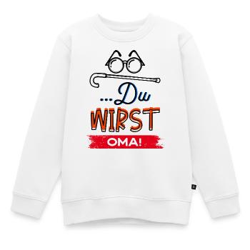 Großmutter Statement Oma Brille Sehschwäche Omi - Kinder Premium Organic Sweatshirt - Weiß - Vorne - AI Model Kid Male (0cm)