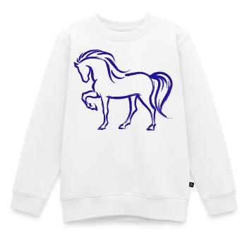 Cool Pferde Islandpferde Stute Pferdeliebe - Kinder Premium Organic Sweatshirt - Weiß - Vorne - AI Model Kid Male (0cm)