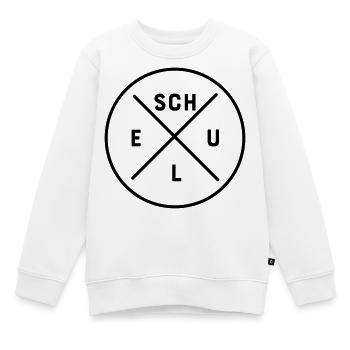Schule - Kinder Premium Organic Sweatshirt - Weiß - Vorne - AI Model Kid Male (0cm)