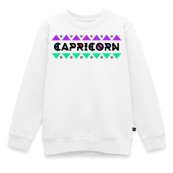 Cool Steinbock Spruch Horoskop Sternzeichen Himmel - Kinder Premium Organic Sweatshirt - Weiß - Vorne - AI Model Kid Male (0cm)