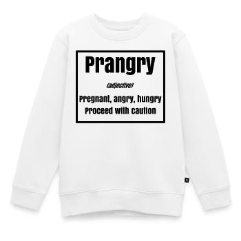 Mère Grossesse Grossesse Déclaration Famille - Sweat Premium enfant bio - blanc - Devant - AI Model Kid Male (0cm)