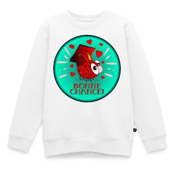 Bonne Chance Examen France - Succès - Sweat Premium enfant bio - blanc - Devant - AI Model Kid Male (0cm)