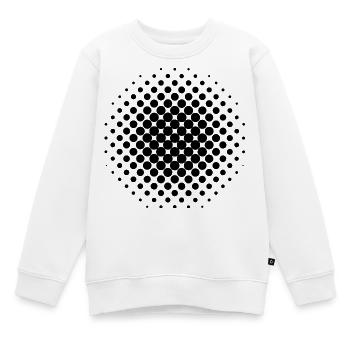 Black Dots - Kinder Premium Organic Sweatshirt - Weiß - Vorne - AI Model Kid Male (0cm)