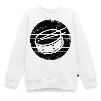 Kleine Trommel - Kinder Premium Organic Sweatshirt - Weiß - Vorne - AI Model Kid Male (0cm)