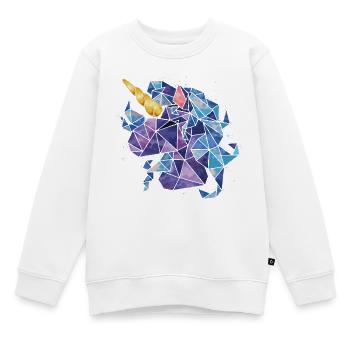 Unicorn Luna Chibi Child - Kids Premium Organic Sweatshirt - white - Front - AI Model Kid Male (0cm)