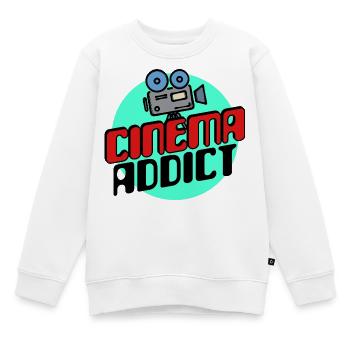 Movie Night Movies Series Statement Movie Night - Sweat Premium enfant bio - blanc - Devant - AI Model Kid Male (0cm)