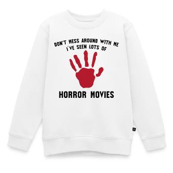 Déclaration de films Cineast Movie Regarder Movie Night - Sweat Premium enfant bio - blanc - Devant - AI Model Kid Male (0cm)