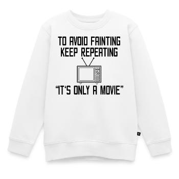 Télévision Regarder Film Film Déclaration Cinéma - Sweat Premium enfant bio - blanc - Devant - AI Model Kid Male (0cm)