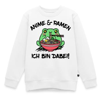 Anime Ramen Statement Manga Animation Zeichentrick - Kinder Premium Organic Sweatshirt - Weiß - Vorne - AI Model Kid Male (0cm)