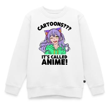 Anime Trickfilm Statement Zeichentrick Manga Comic - Kinder Premium Organic Sweatshirt - Weiß - Vorne - AI Model Kid Male (0cm)