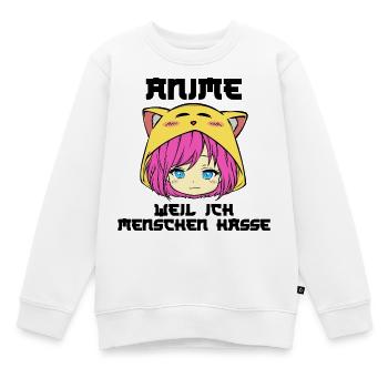 Japanisch Comic Manga Anime Zeichentrick Statement - Kinder Premium Organic Sweatshirt - Weiß - Vorne - AI Model Kid Male (0cm)