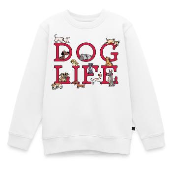 Hund Statement Haustiere Kuscheltier Welpe - Kinder Premium Organic Sweatshirt - Weiß - Vorne - AI Model Kid Male (0cm)