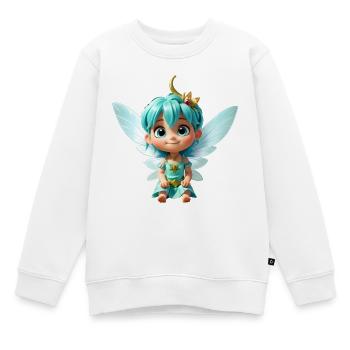 Bébé fée - Sweat Premium enfant bio - blanc - Devant - AI Model Kid Male (0cm)