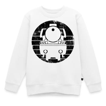 Lokomotive Skizze - Kinder Premium Organic Sweatshirt - Weiß - Vorne - AI Model Kid Male (0cm)