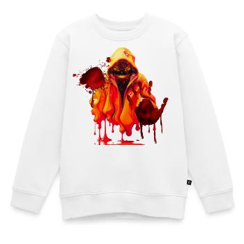 Horror Blutiges Gespenst - Kinder Premium Organic Sweatshirt - Weiß - Vorne - AI Model Kid Male (0cm)