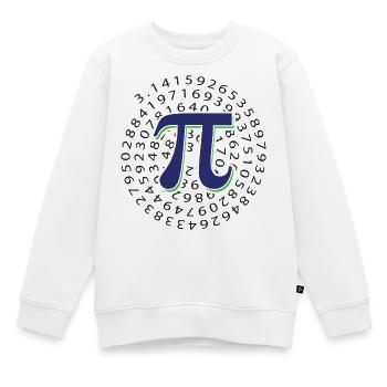 Pi-Tag - Glücklicher Pi-Tag - Kinder Premium Organic Sweatshirt - Weiß - Vorne - AI Model Kid Male (0cm)