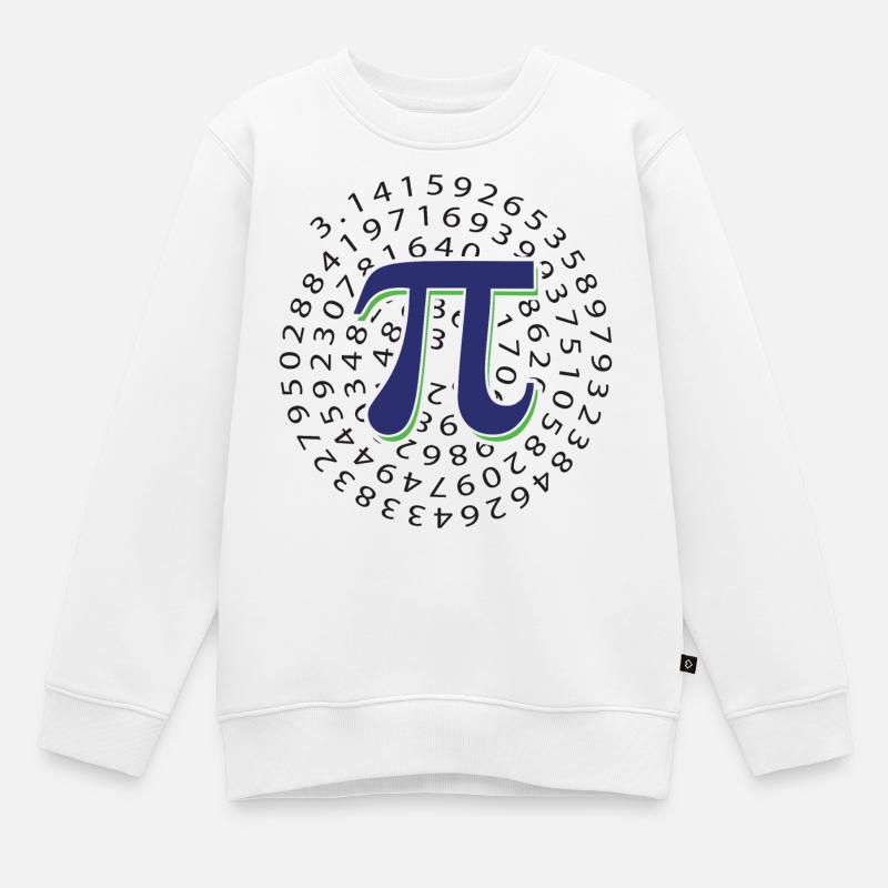 Pi-Tag - Glücklicher Pi-Tag - Kinder Premium Organic Sweatshirt - Weiß